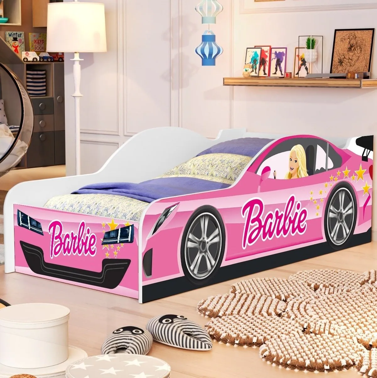 Cama Juvenil Carro (Menina) Barbie 15 – VJ MÓVEIS