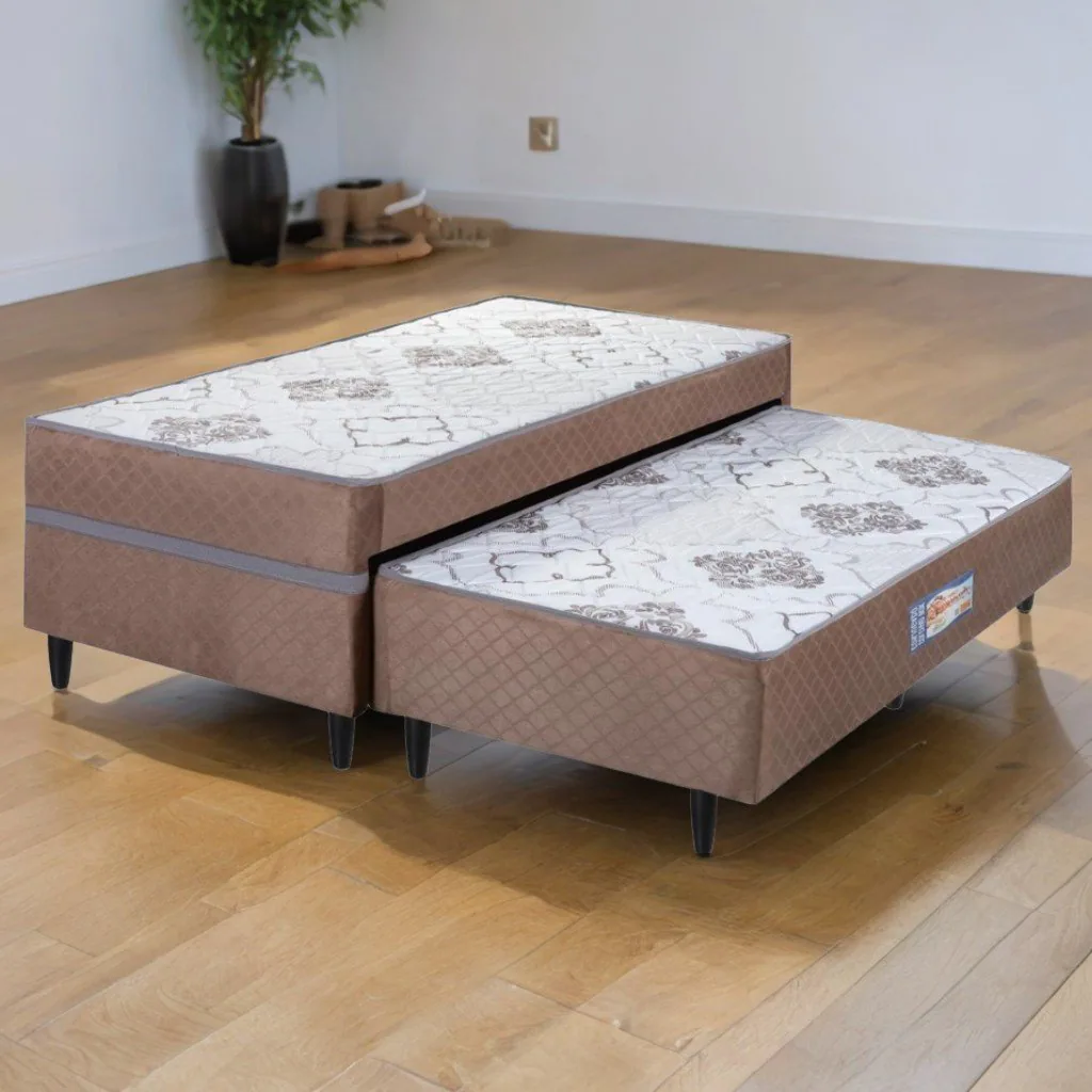 Cama Box Solteiro com Auxiliar Açucena D28 – ECOTEC