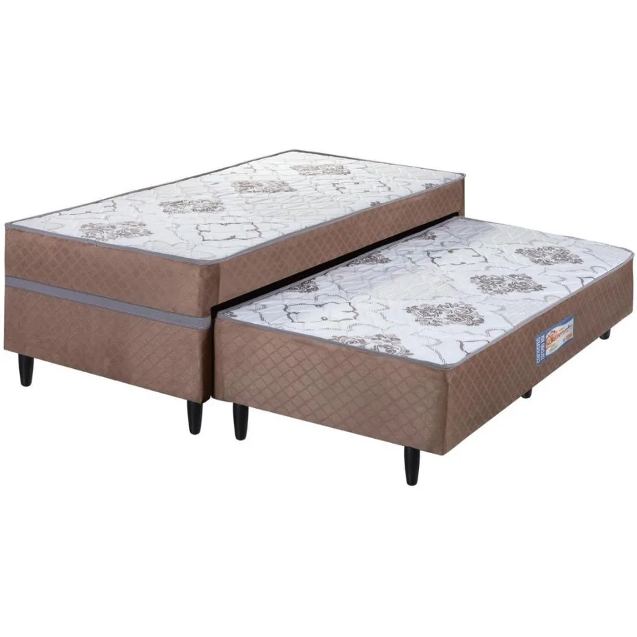 Cama Box Solteiro com Auxiliar Açucena D28 – ECOTEC