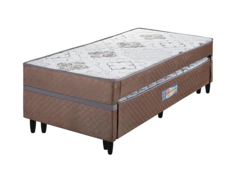 Cama Box Solteiro com Auxiliar Açucena D28 – ECOTEC