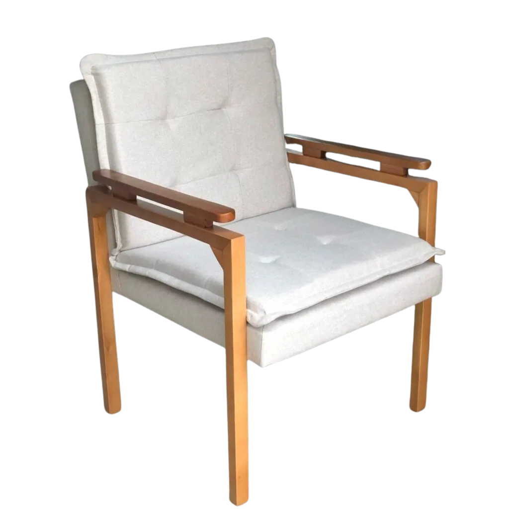 Poltrona Belíssima Linho Bege – JOSEBE DECOR
