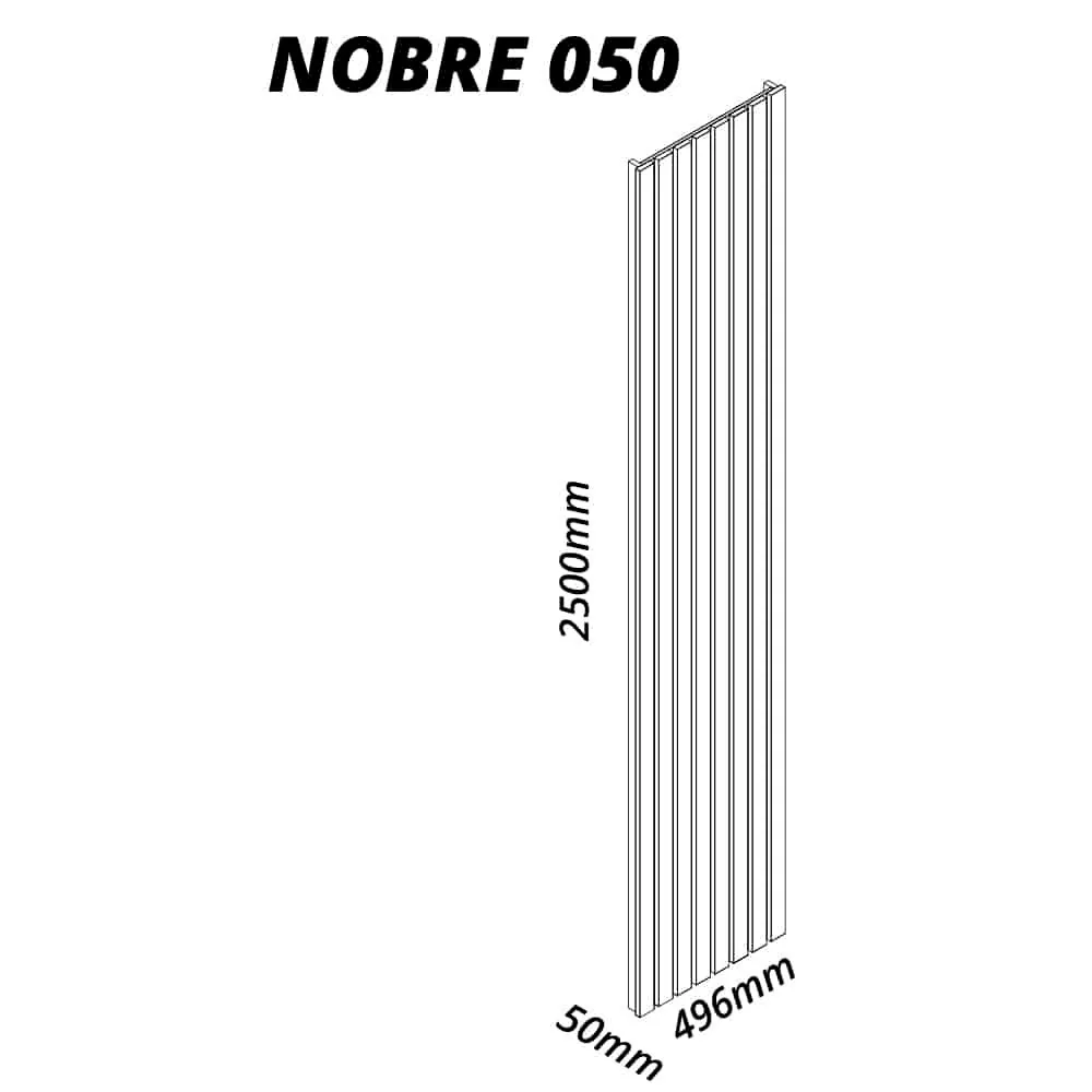 Kit 2 Placas Painel Ripado(Extensão)Nobre 49,6 + 49,6 cm Naturale – GELIUS