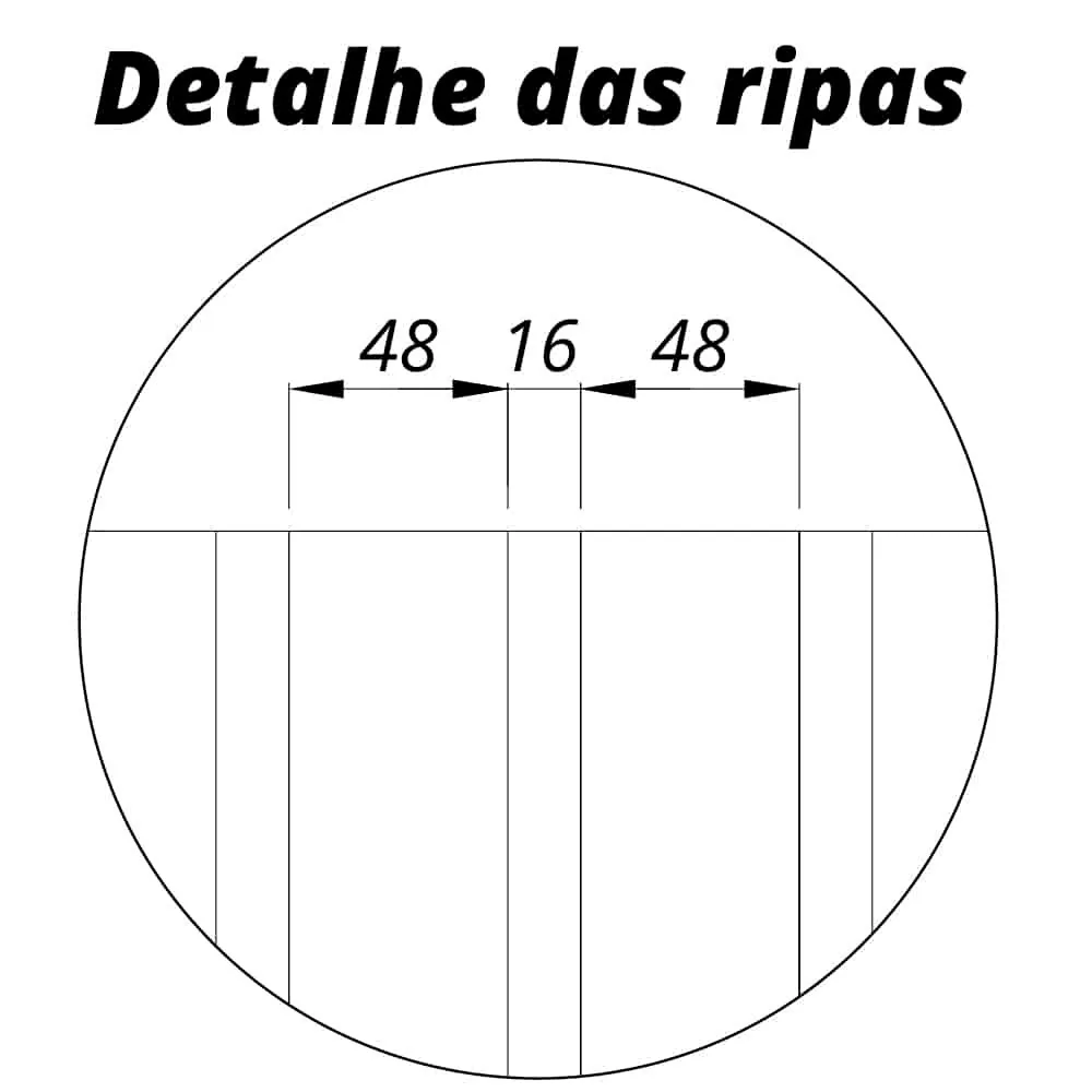 Kit 2 Placas Painel Ripado(Extensão)Nobre 49,6 + 49,6 cm Naturale – GELIUS