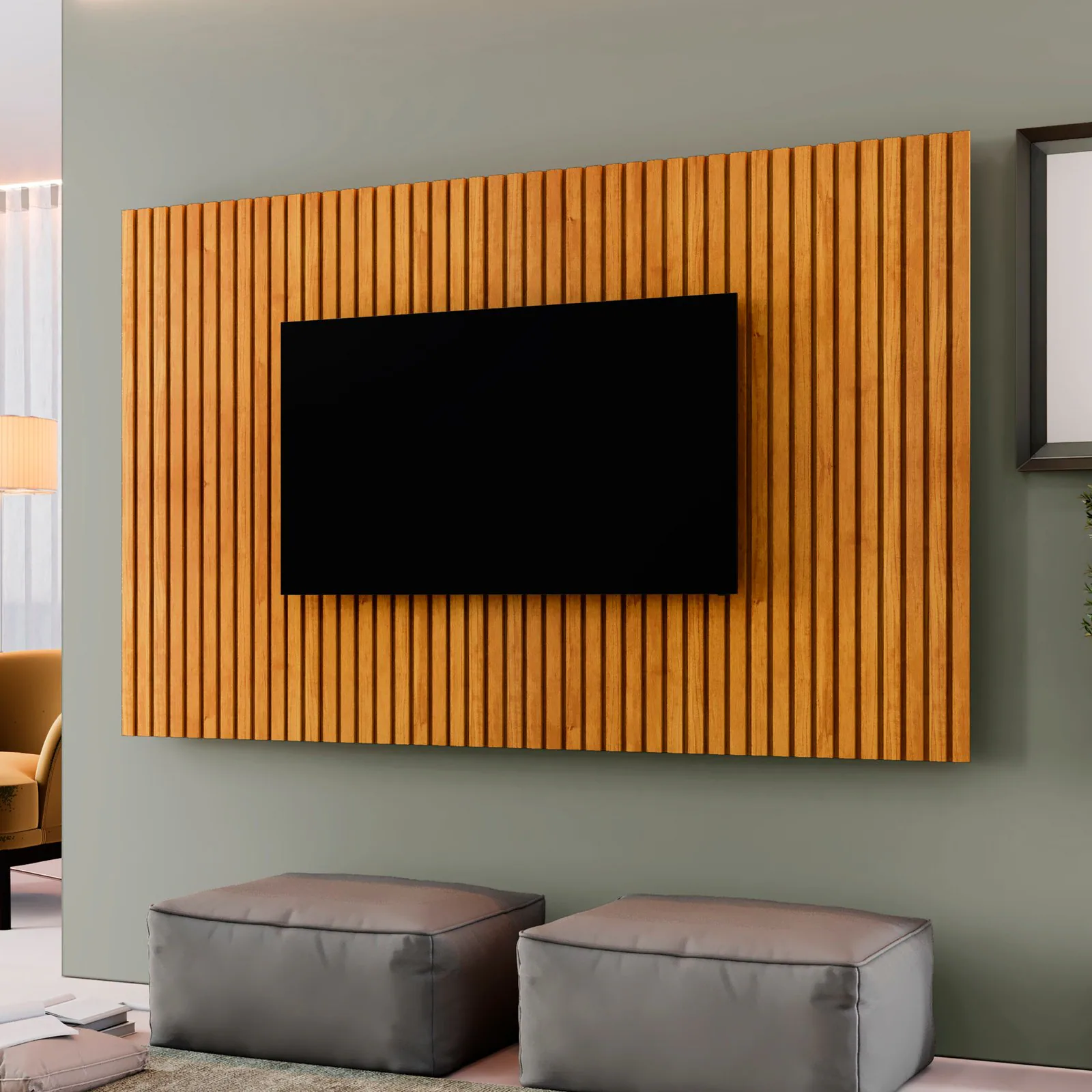 Painel Ripado até 75″ Versátilis 2,17 m Naturale – MAVAULAR
