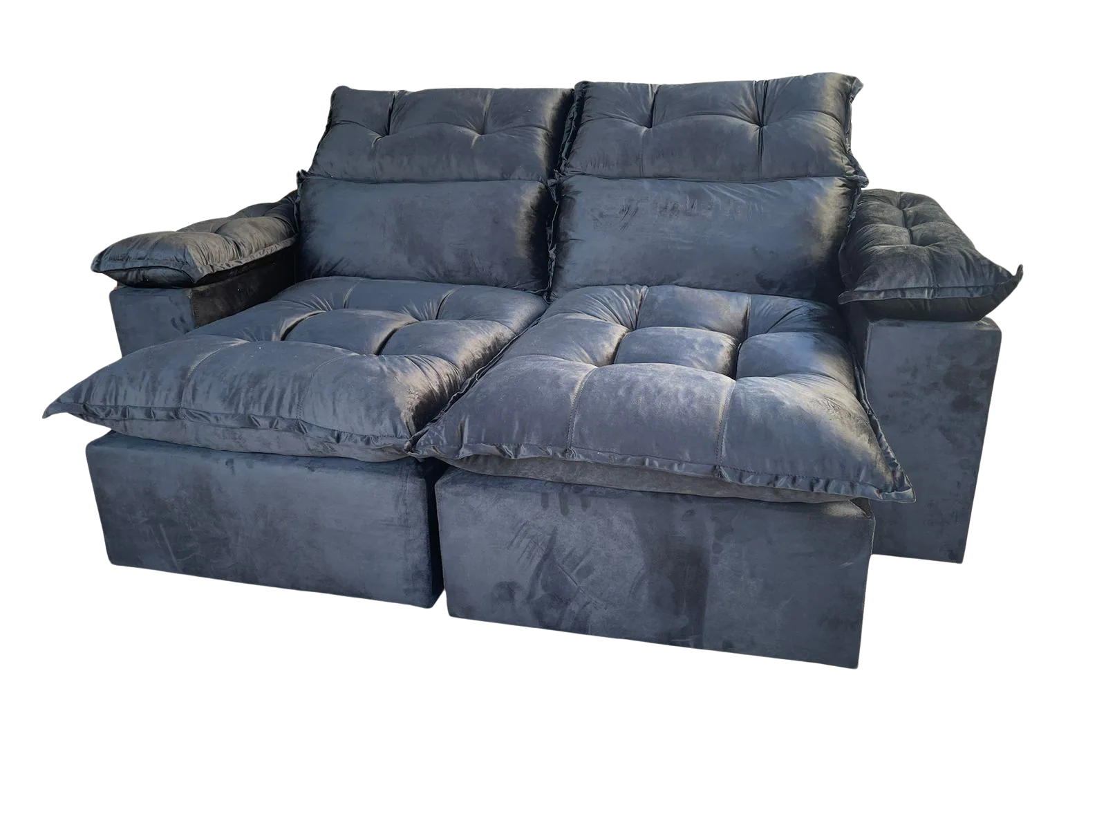 Sofá Retrátil e Reclinável Imperial 2,00 m Veludo Jolie Preto 12 – IMPERIAL DECOR