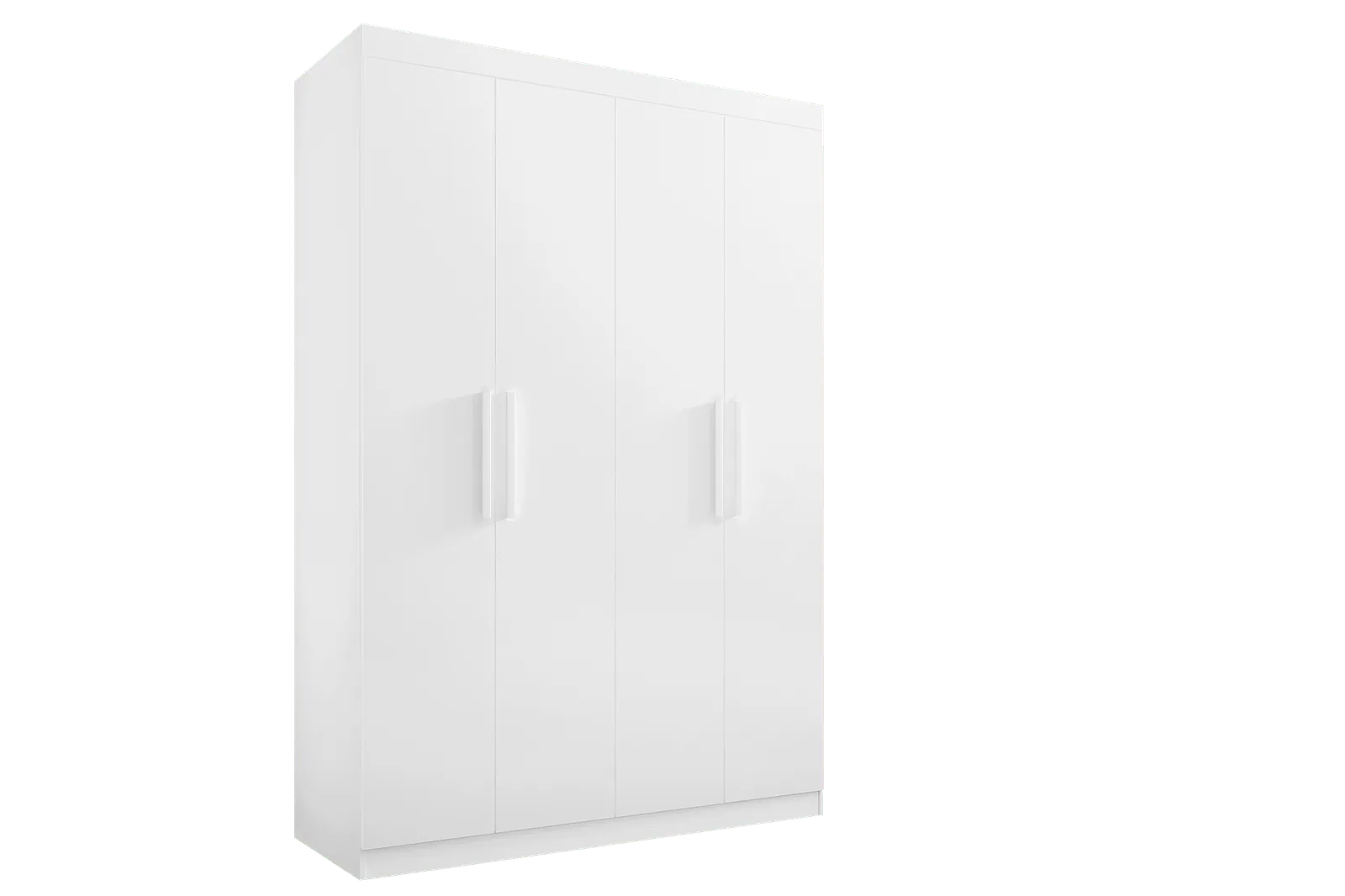 Guarda-Roupa 4 Portas Colibri 1,38 m Branco – D’DORO MÓVEIS