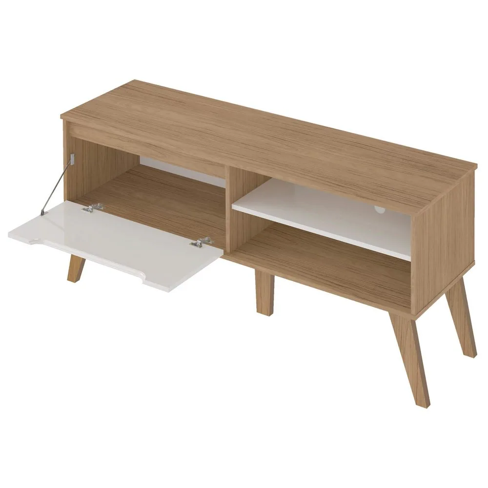 Rack até 60″ Lótus Carvalho/Off White – ARTELY