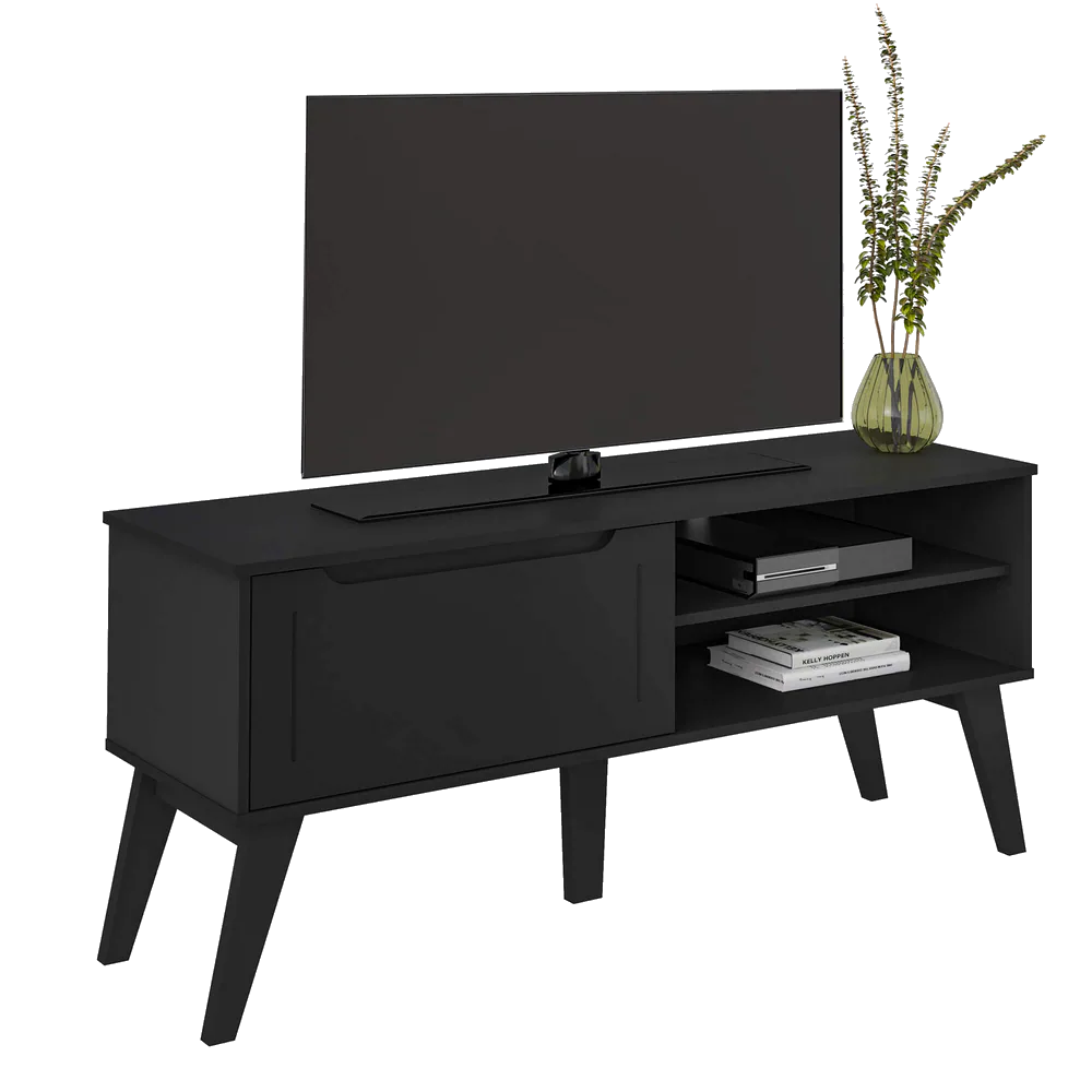 Rack até 60″ Lótus Preto – ARTELY