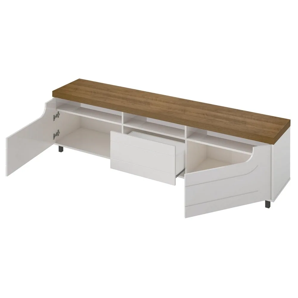 Rack até 75″ Mercury Pinho/Off White – ARTELY