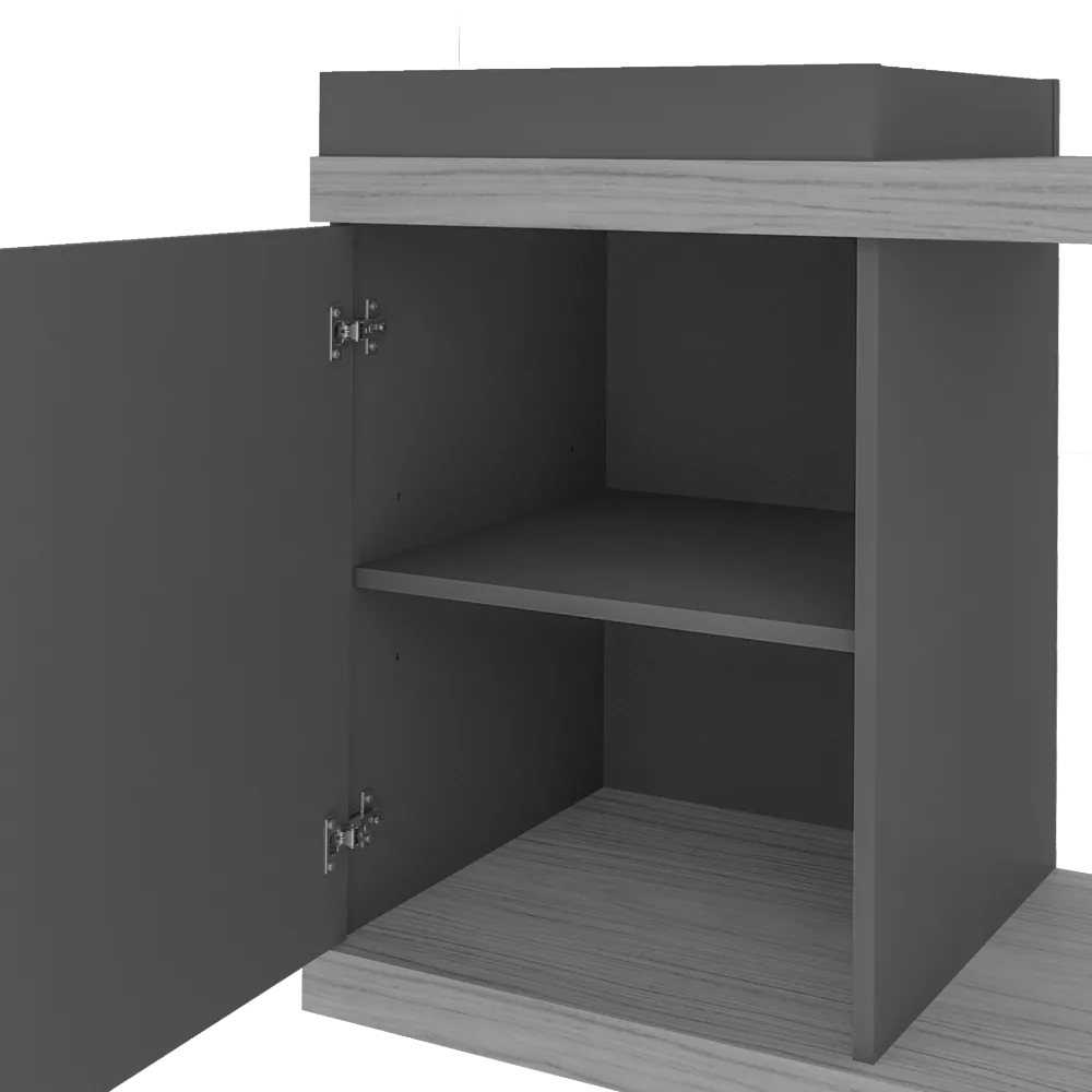 Rack Bar até 60″ Madrid Pinho/Off White – ARTELY