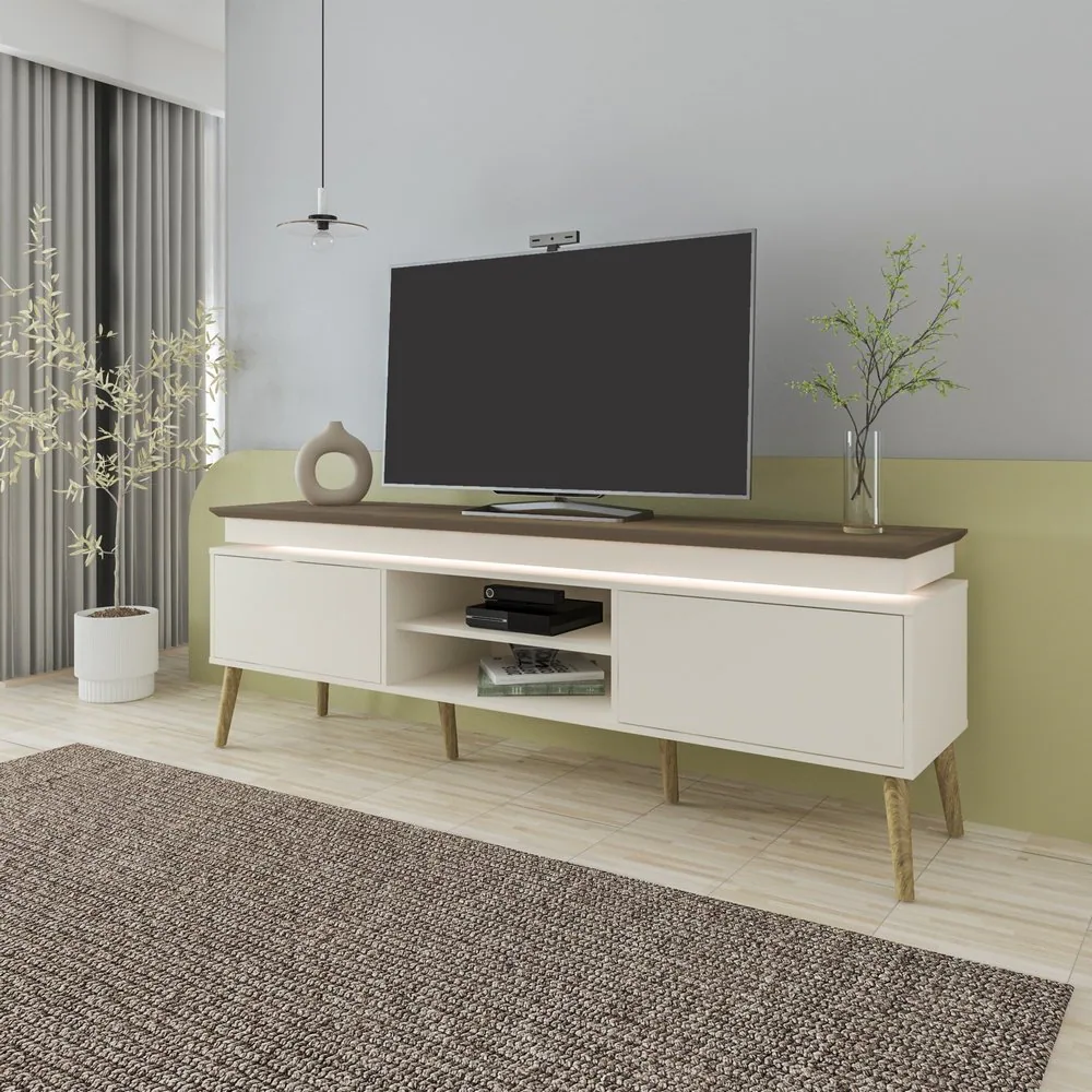 Rack até 75″ Lumina Pinho/Off White – ARTELY