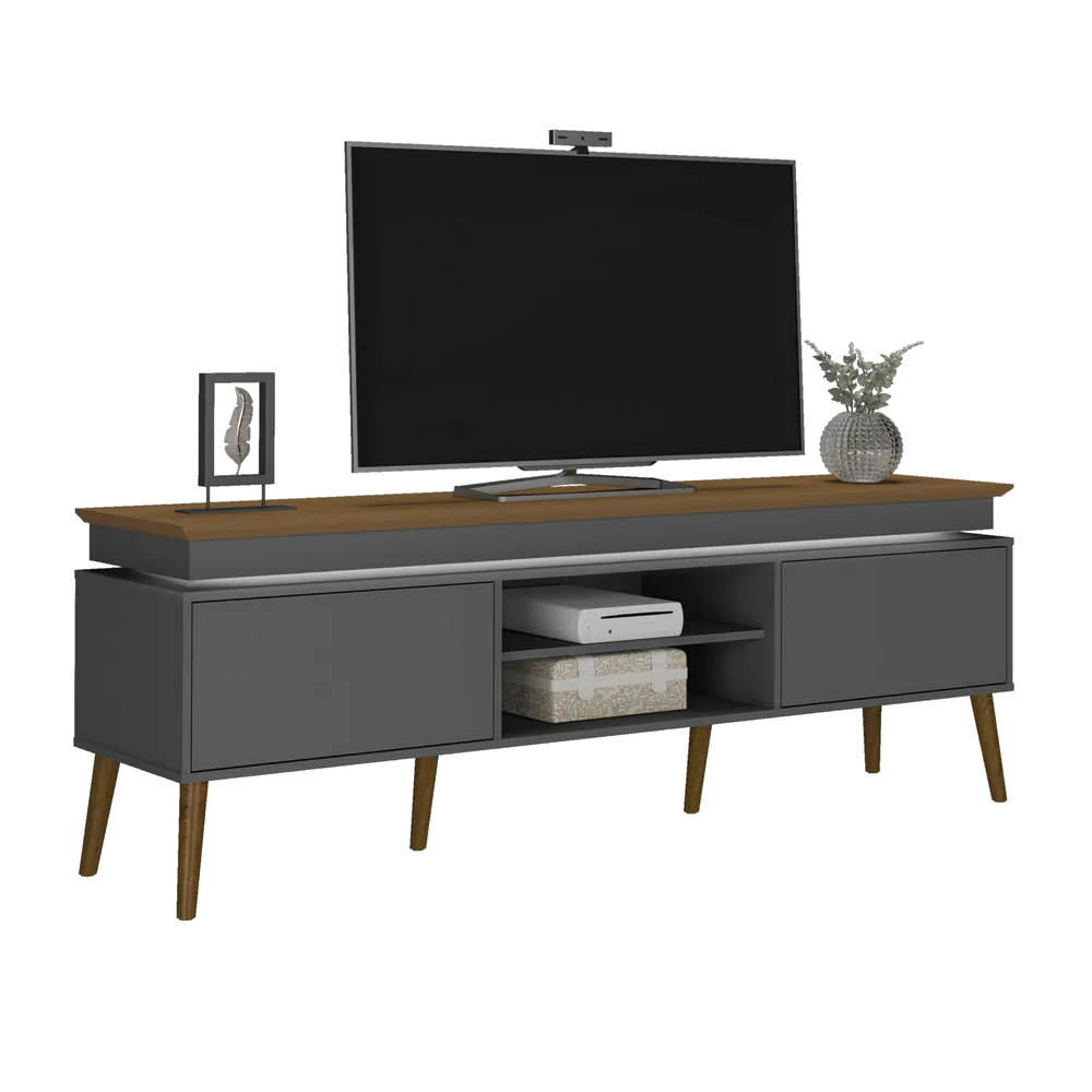 Rack até 75″ Lumina Carvalho/Grafite – ARTELY