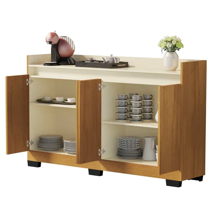 Buffet 4 Portas Real Mel/Pérola – MÓVEIS PRIMUS
