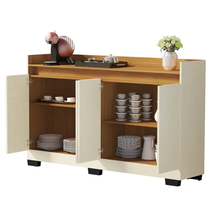 Buffet 4 Portas Real Pérola/Mel – MÓVEIS PRIMUS