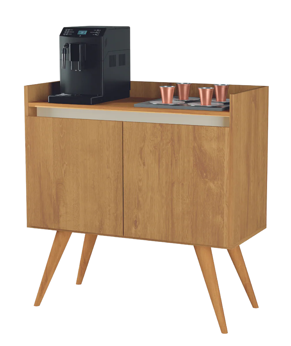 Buffet 2 Portas Gold Mel/Pérola – MÓVEIS PRIMUS
