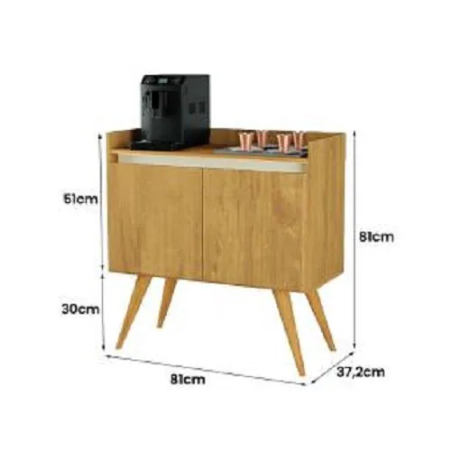Buffet 2 Portas Gold Mel/Pérola – MÓVEIS PRIMUS
