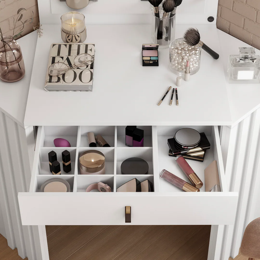 Camarim Canto Glitter Branco Fosco – MÓVEIS ALBATROZ