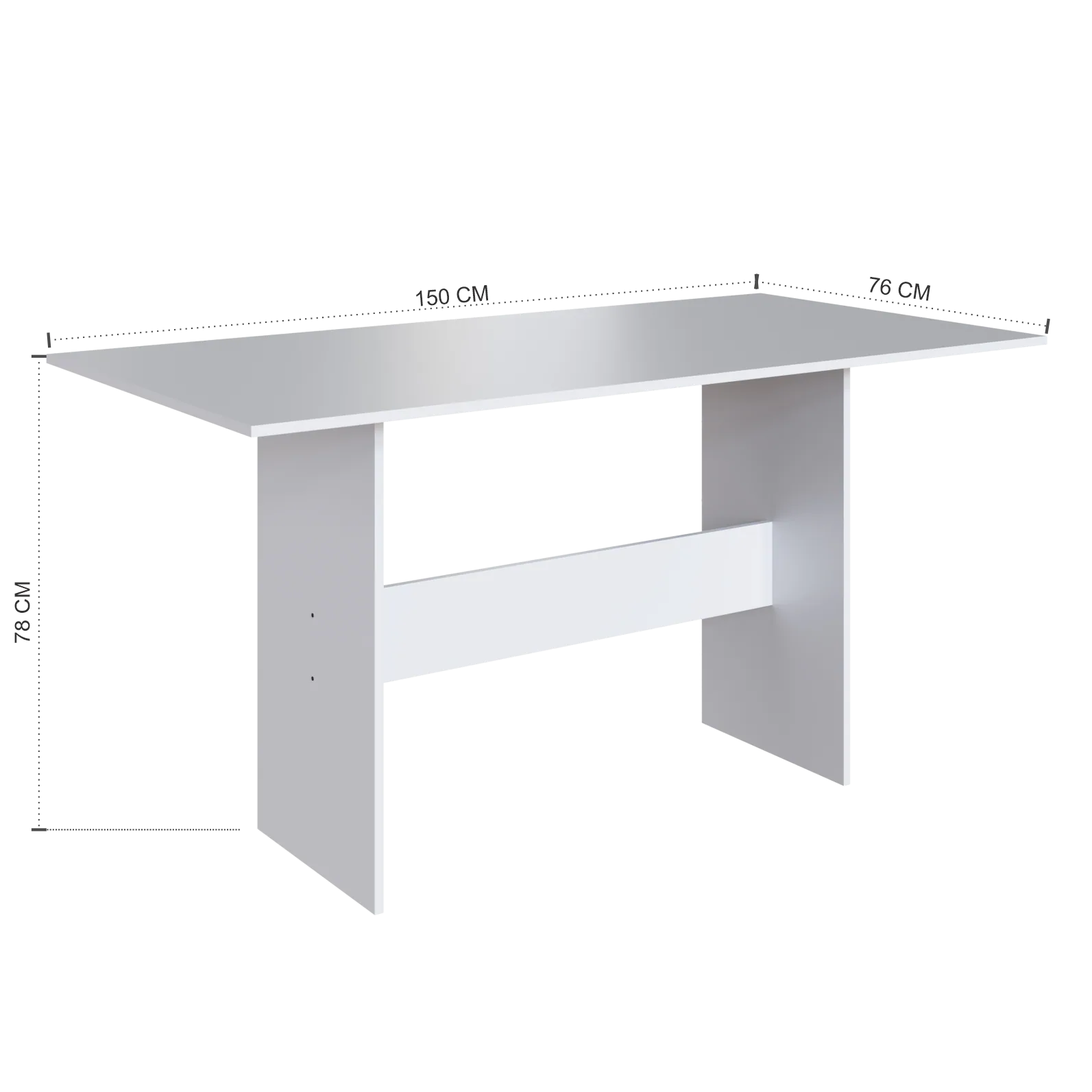 Mesa 6 Cadeiras Karla Branco/Linho Preto – INDÉKES