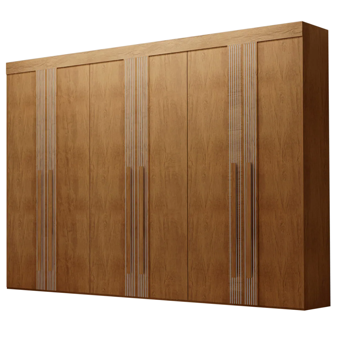 Guarda-Roupa 6 Portas Lucca Premium 2,73 m Naturale – RUFATO