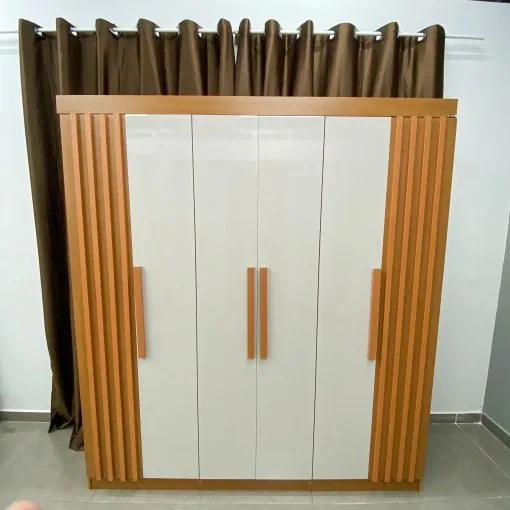 Guarda-Roupa 6 Portas Cairo 1,80 m Naturale/Off White – RUFATO