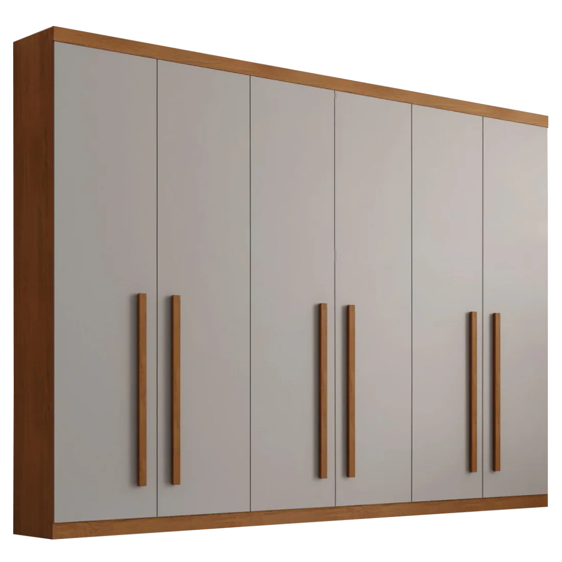 Guarda-Roupa 6 Portas Pernambuco 2,73 m Naturale/Off White – RUFATO