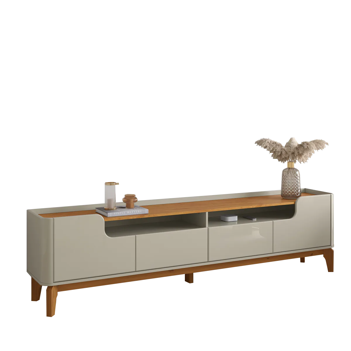 Rack até 75″ Flip 2.2 Cinamono/Off White – PATRIMAR