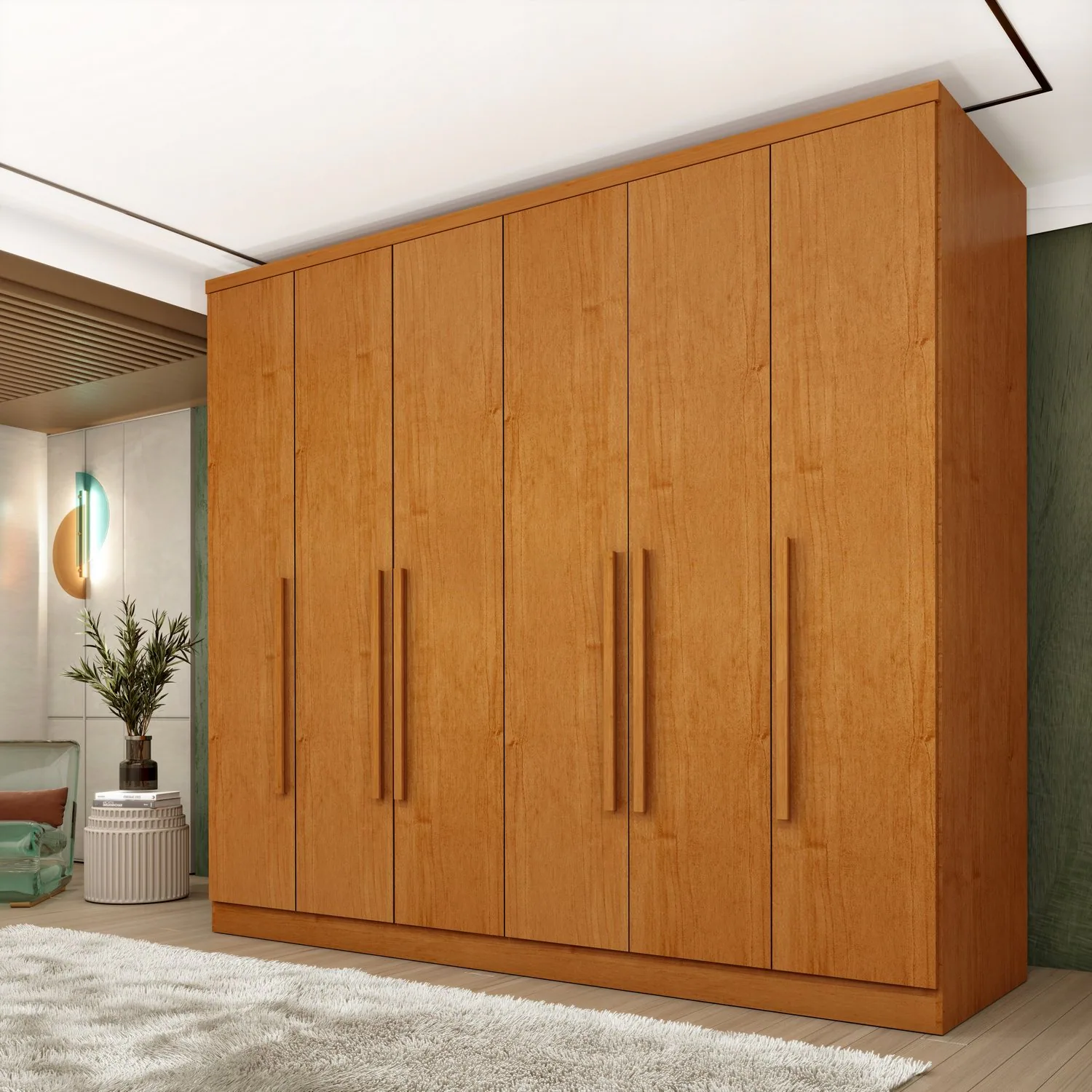Guarda-Roupa 6 Portas Veneza/Padova 2,39 m Cinamomo – TCIL