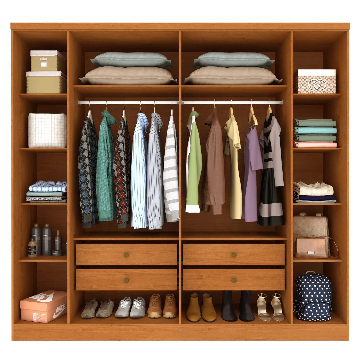 Guarda-Roupa 6 Portas Veneza/Padova 2,39 m Cinamomo – TCIL