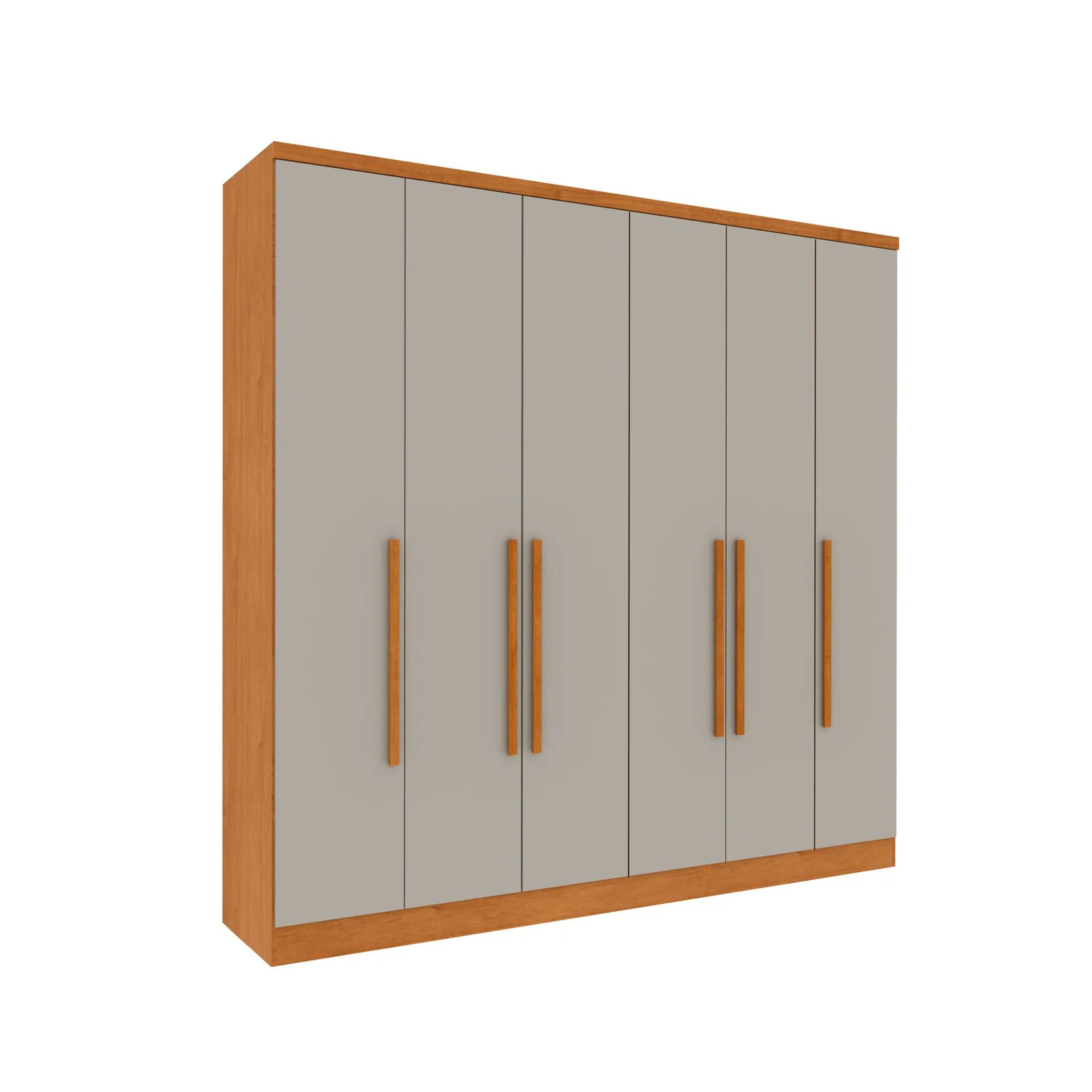 Guarda-Roupa 6 Portas Veneza/Padova 2,39 m Cinamomo/Off White – TCIL
