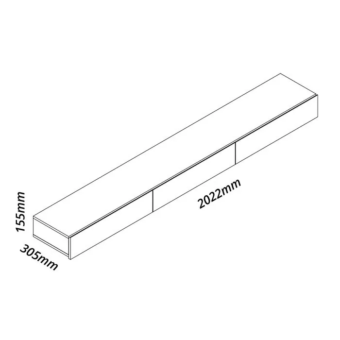 Home até 85″ Nobre Ripado 230(Com Nicho) Off White – GELIUS