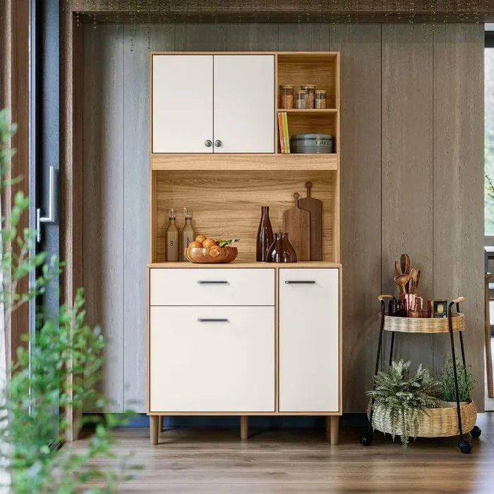 Kit Cozinha Erva Doce 90 Freijó/Off White Cristal – NICIOLI