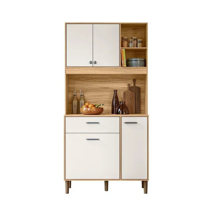 Kit Cozinha Erva Doce 90 Freijó/Off White Cristal – NICIOLI