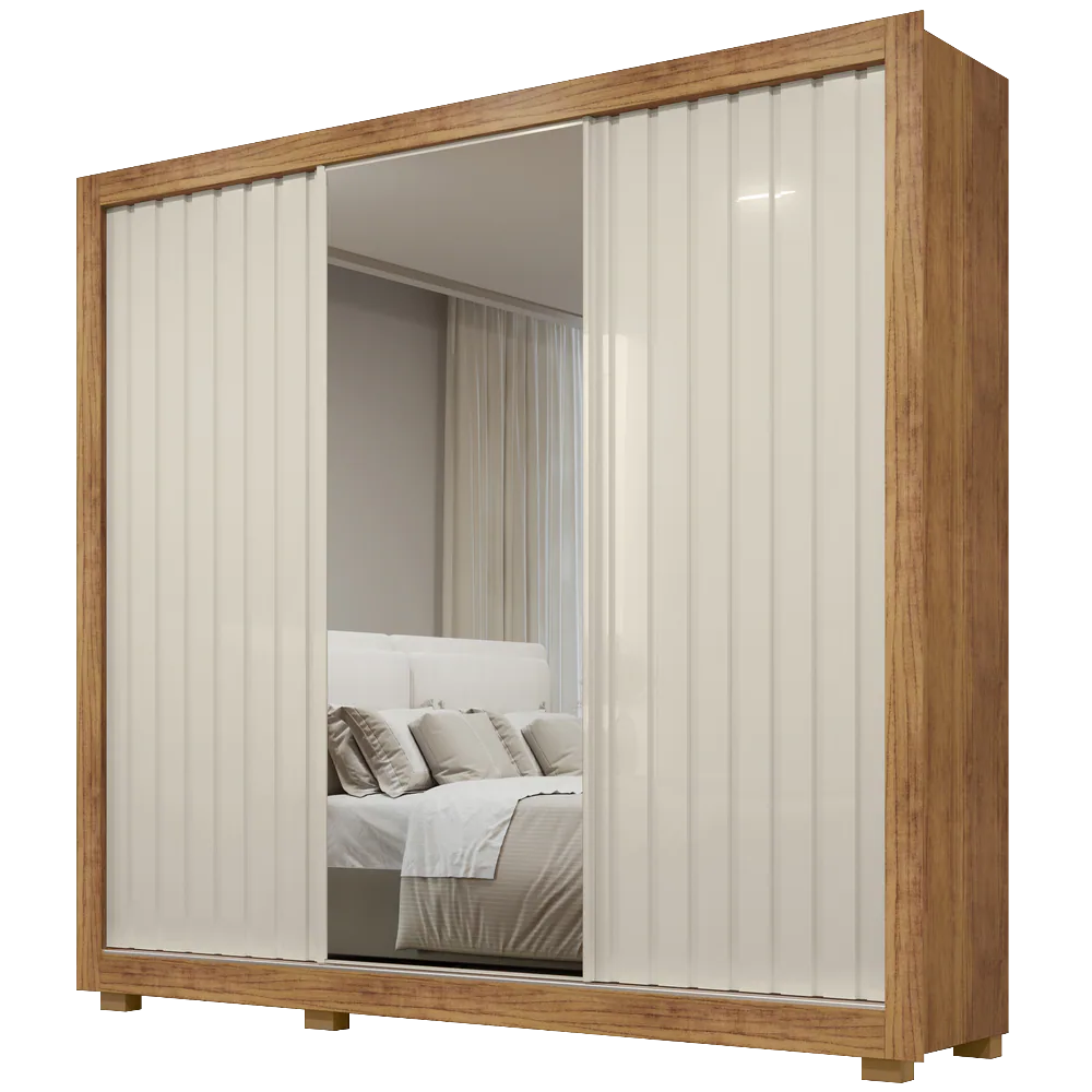 Guarda-Roupa Teresópolis 2,25 m Cedro/Areia – RUD RACK