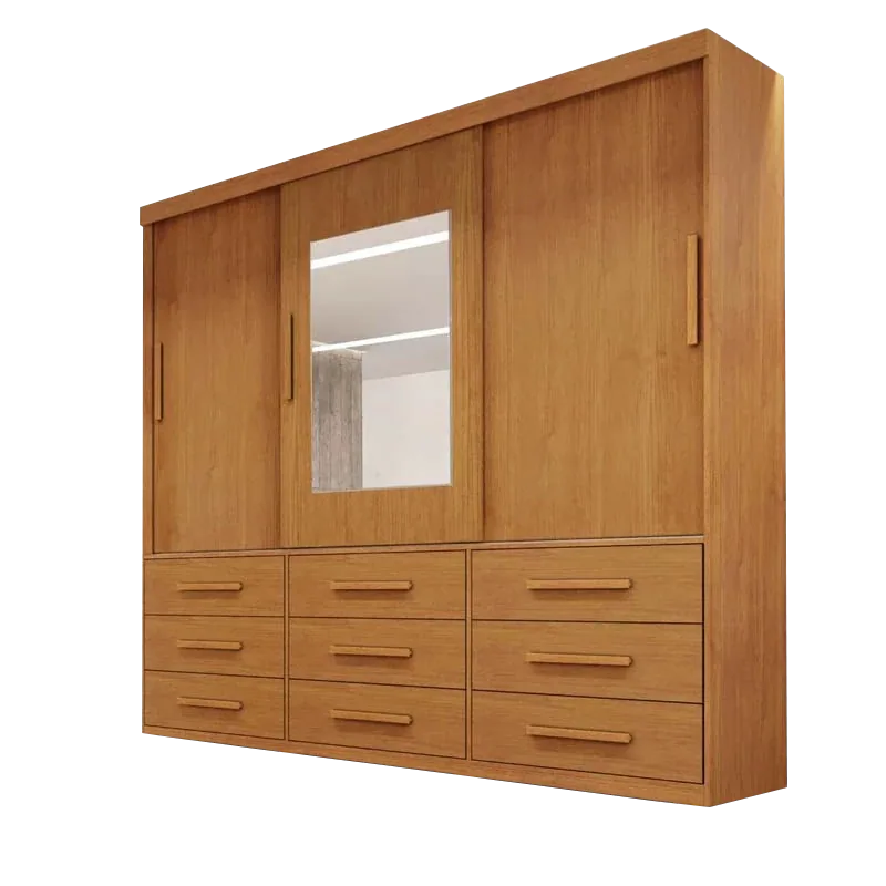 Guarda-Roupa 3 Portas(Sem Pés)Athenas 1,80 m Nature – BIANCHI