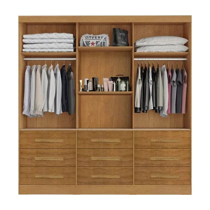 Guarda-Roupa 3 Portas(Sem Pés)Athenas 1,80 m Nature – BIANCHI