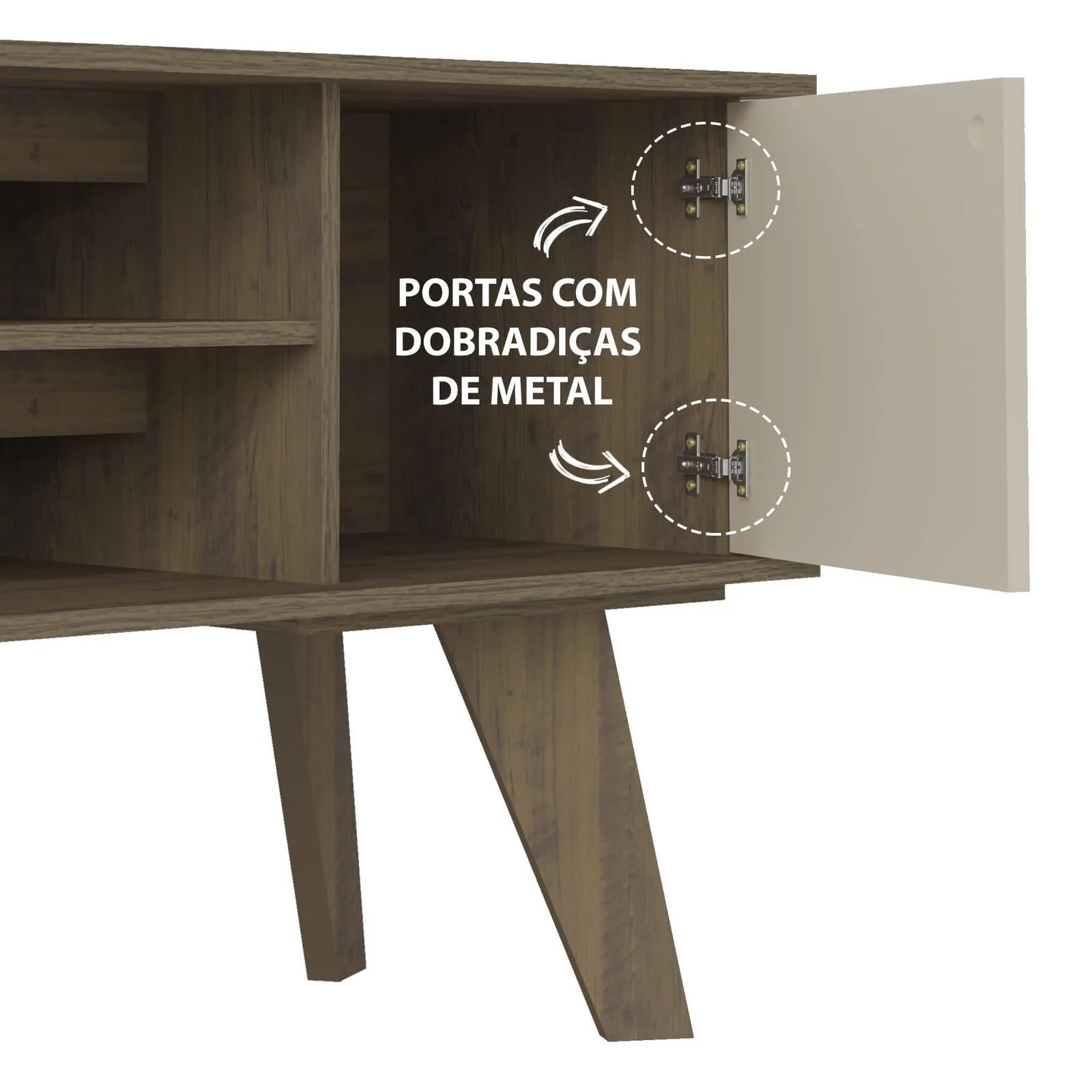 Rack até 50″ Frank Cinamomo/Off White – ARTELY