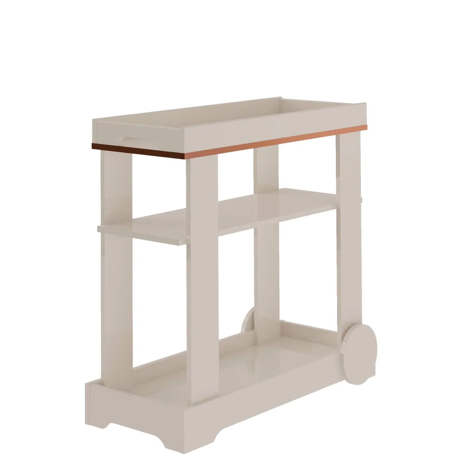 Carrinho Bar Rosé Off White – ARTELY