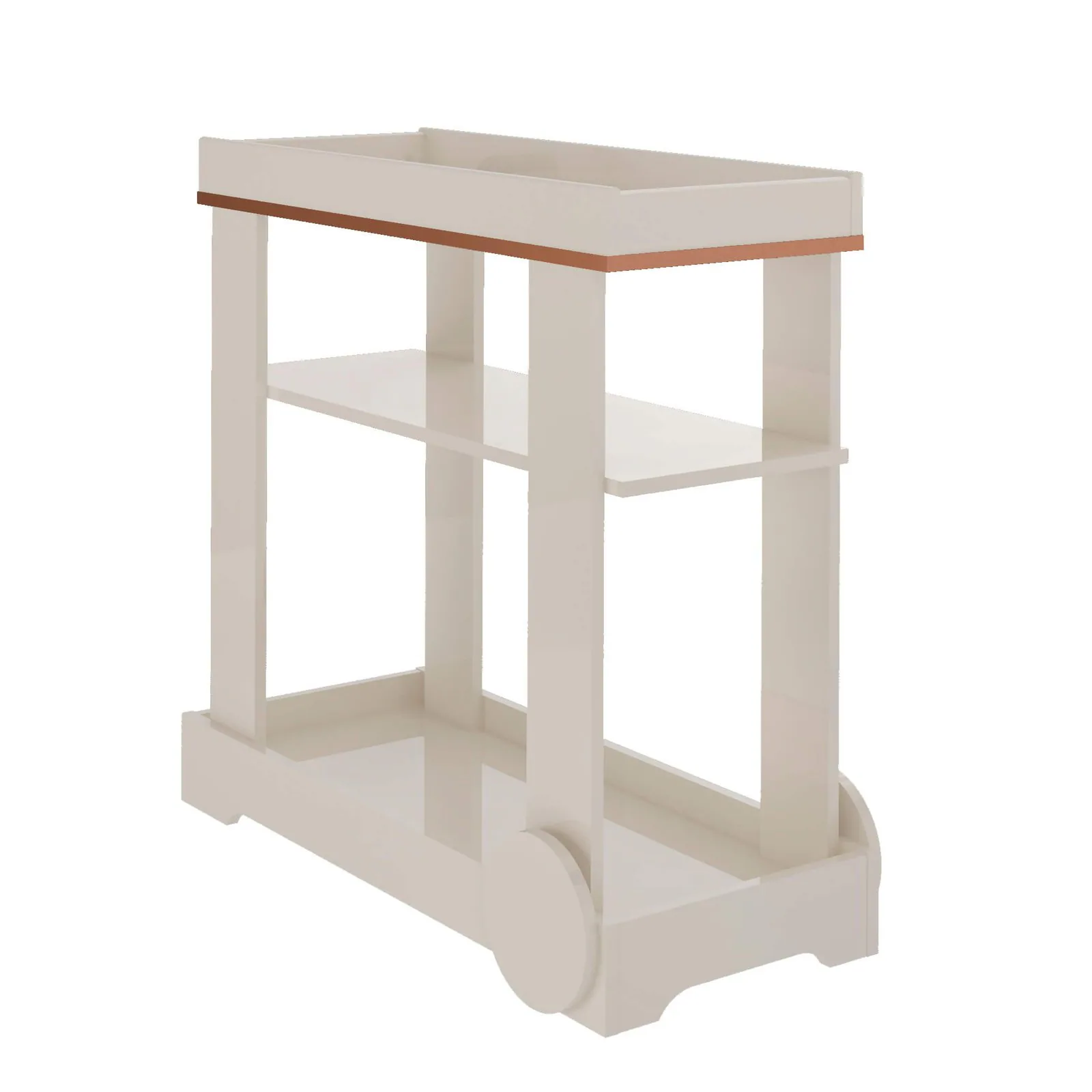 Carrinho Bar Rosé Off White – ARTELY