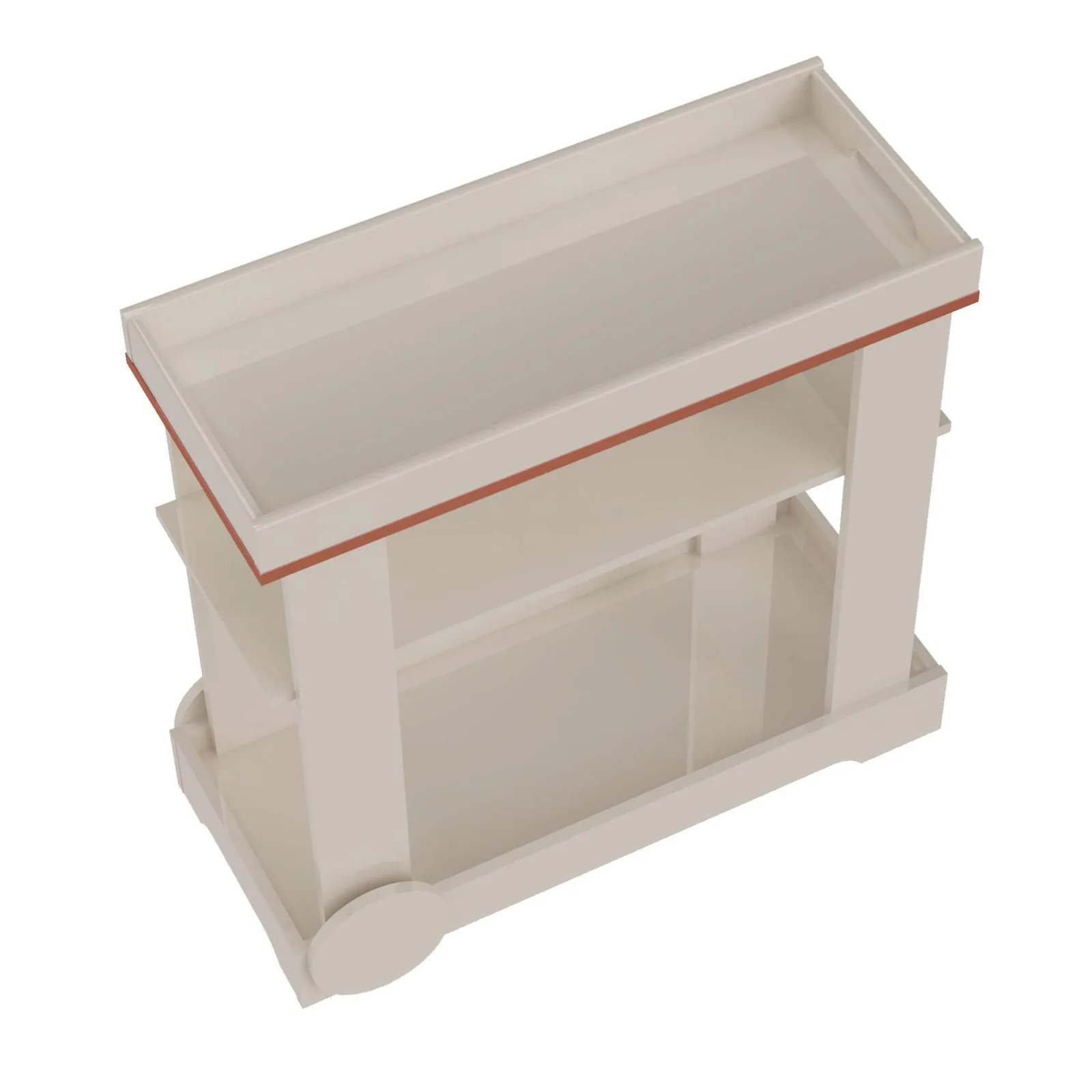 Carrinho Bar Rosé Off White – ARTELY