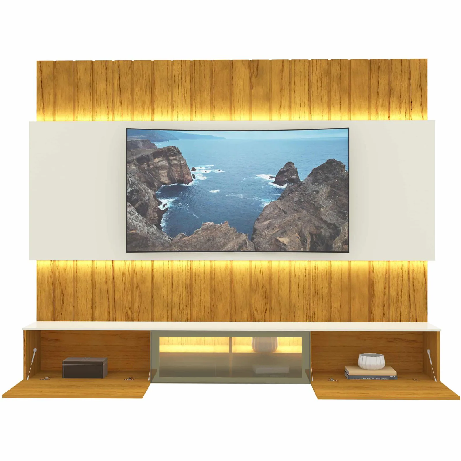 Home Suspenso até 85″ Soberano Reflecta 230 Naturale/Off White – GELIUS