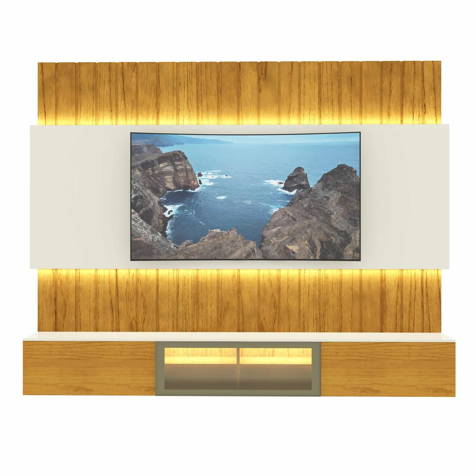 Home Suspenso até 85″ Soberano Reflecta 230 Naturale/Off White – GELIUS