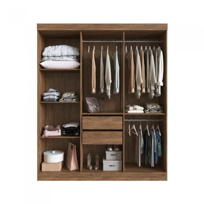 Guarda-Roupa 6 Portas Reflecta San Diego 26900 1,80 m Castanho – DORIPEL
