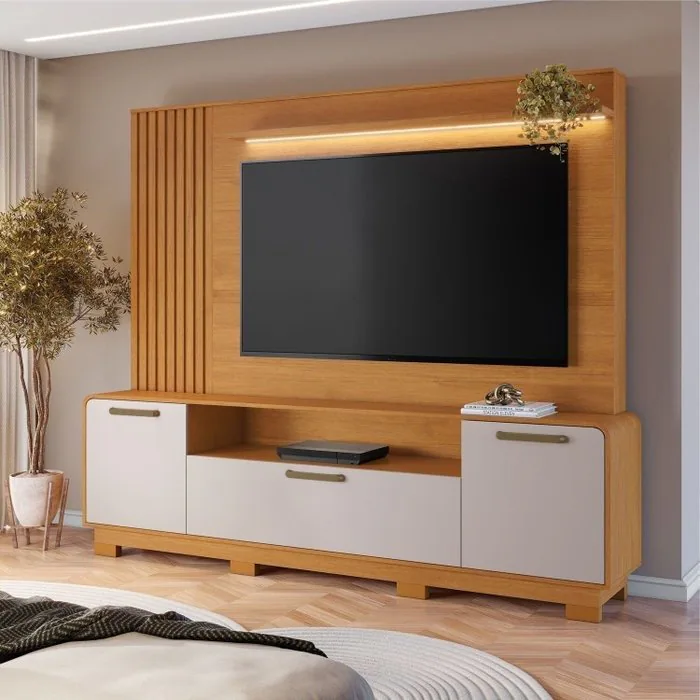 Home até 65″ Apego Cinamomo/Off White – JCM MOVELARIA