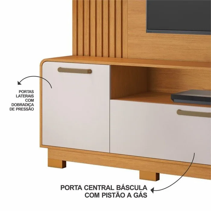 Home até 65″ Apego Cinamomo/Off White – JCM MOVELARIA