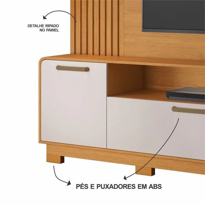Home até 65″ Apego Cinamomo/Off White – JCM MOVELARIA