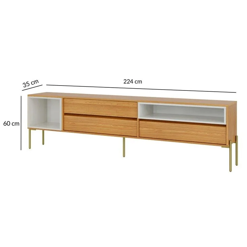 Rack Florença R425 Freijó/Off White – DALLA COSTA