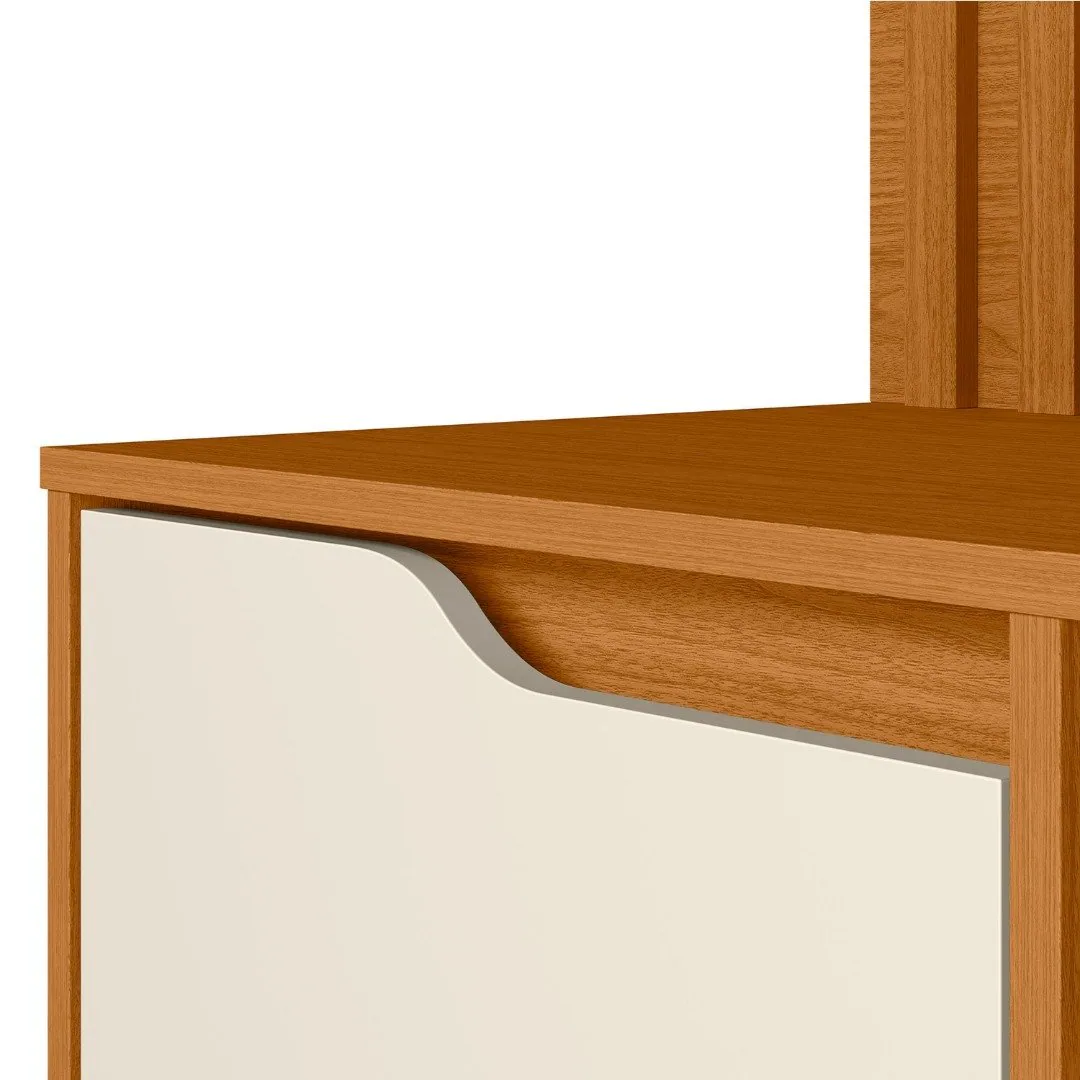 Escrivaninha com Painel Doble Cinamomo/Off White – MÓVEIS ALBATROZ