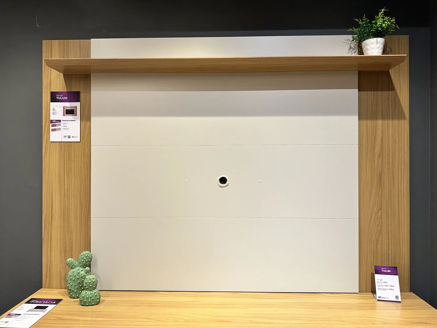 Painel Extensível Tulum Tauari/Off White Fosco – LINEA BRASIL