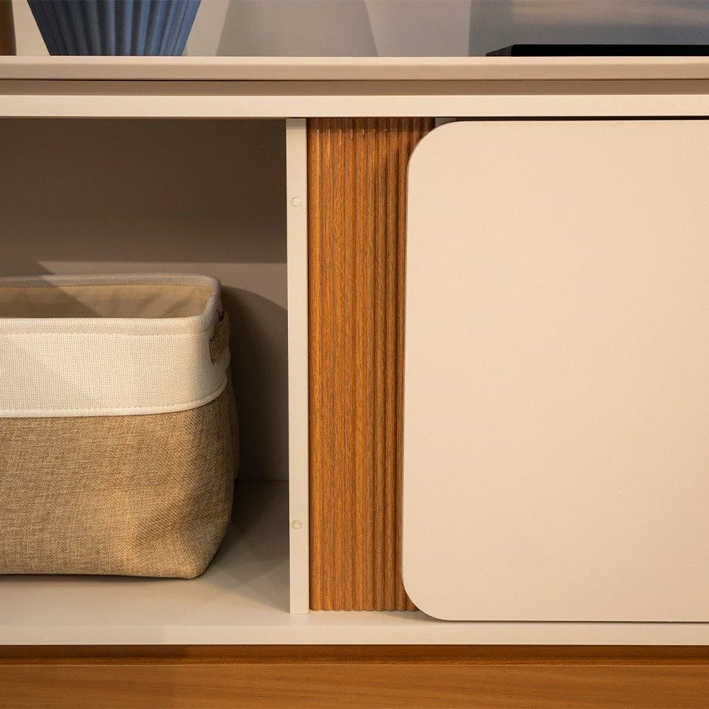 Rack até 70″ Istambul Nature/Off White – LINEA BRASIL