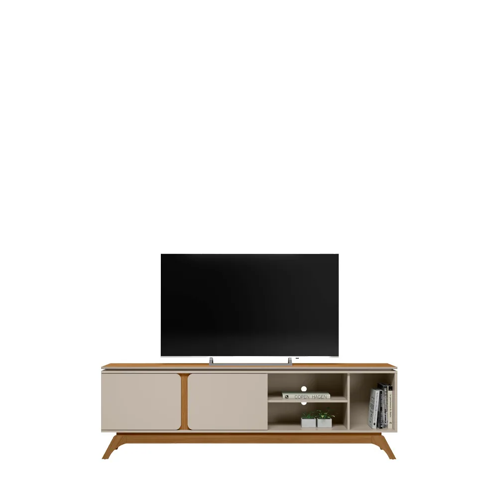 Rack até 70″ Istambul Nature/Off White – LINEA BRASIL